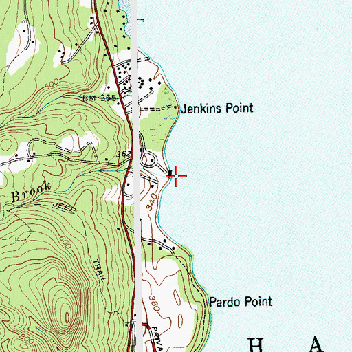 Topographic Map of Jabe Pond Brook, NY