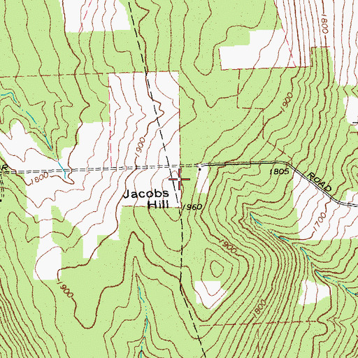 Topographic Map of Jacobs Hill, NY