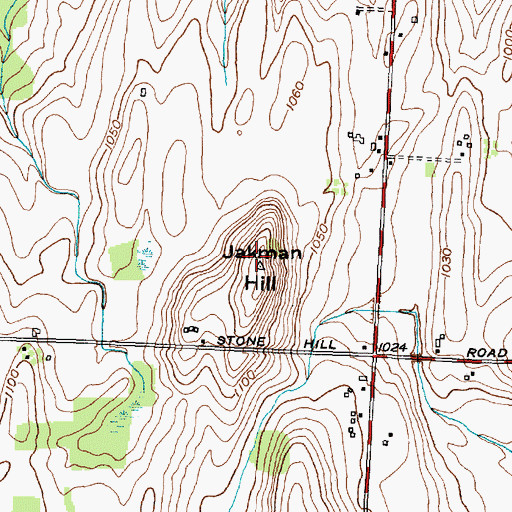 Topographic Map of Jakman Hill, NY