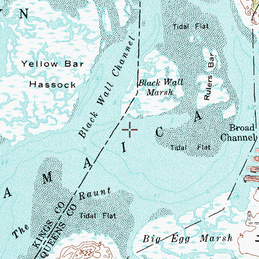 Topographic Map of Jamaica Bay, NY