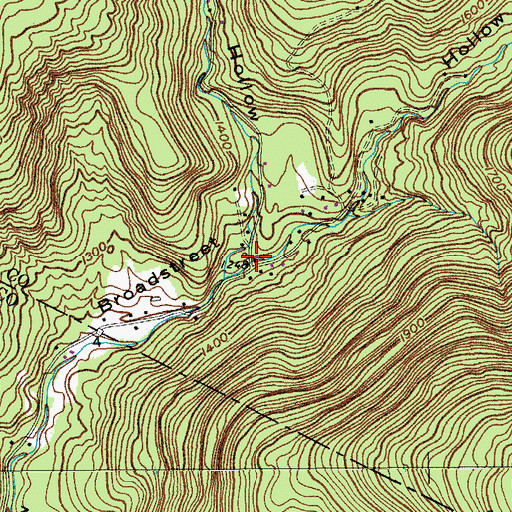 Topographic Map of Jay Hand Hollow, NY