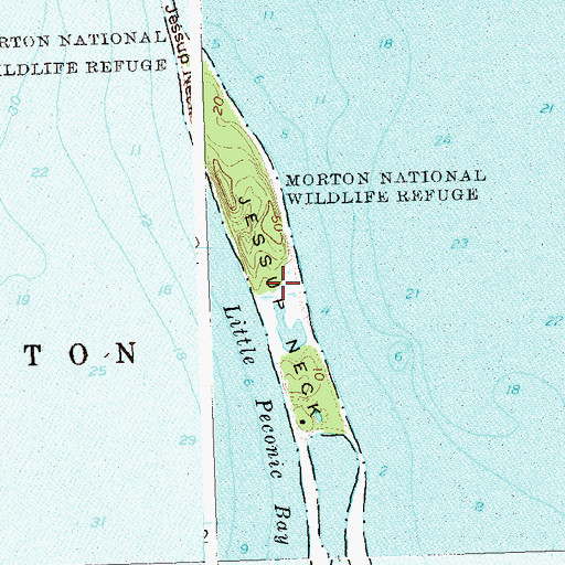 Topographic Map of Jessup Neck, NY