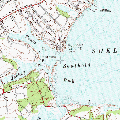 Topographic Map of Jockey Creek, NY