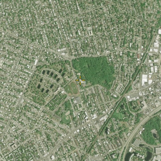 Aerial/Satellite Image of John Phillip Sousa School, NY