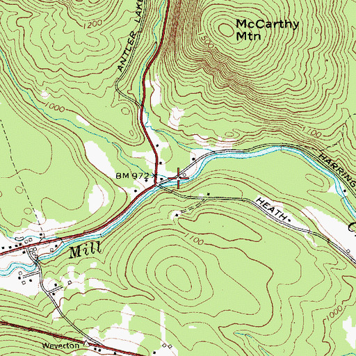 Topographic Map of Johnson Brook, NY