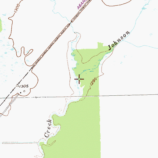 Topographic Map of Johnson Creek, NY