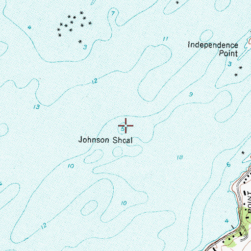 Topographic Map of Johnson Shoal, NY