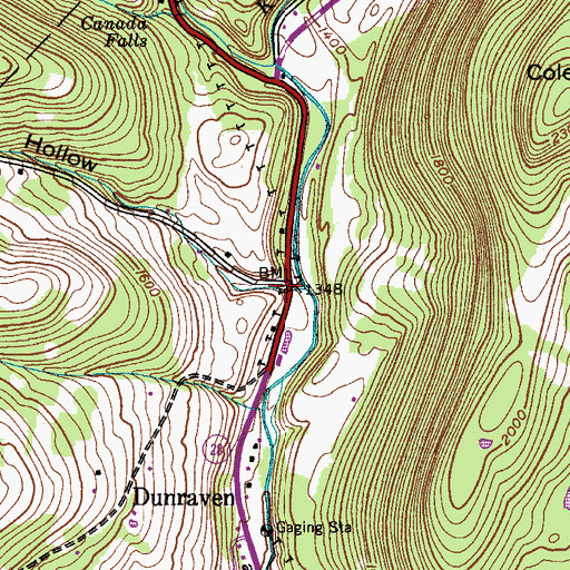 Topographic Map of Jones Hollow, NY