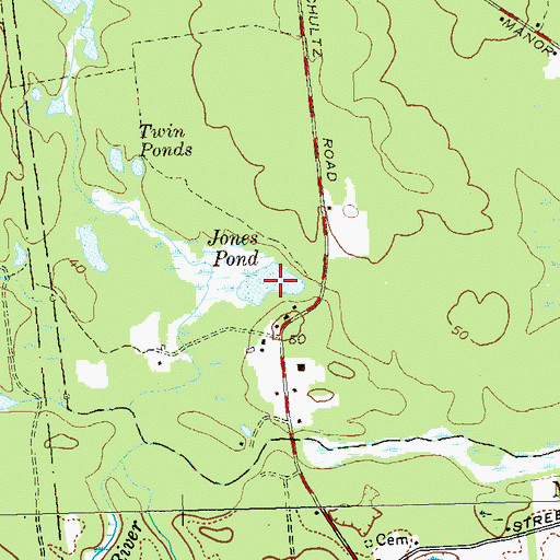 Topographic Map of Jones Pond, NY