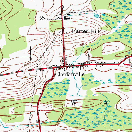 Topographic Map of Jordanville, NY