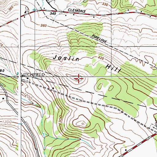 Topographic Map of Joslin Hill, NY