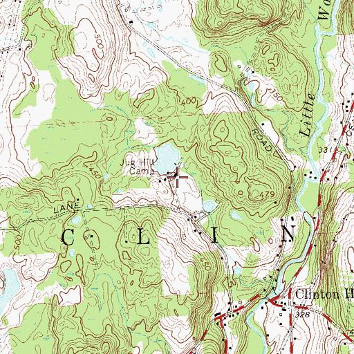 Topographic Map of Jug Hill Camp, NY
