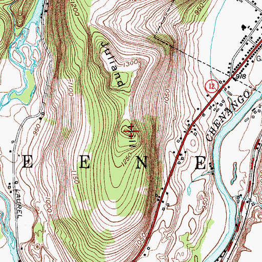 Topographic Map of Juliand Hill, NY