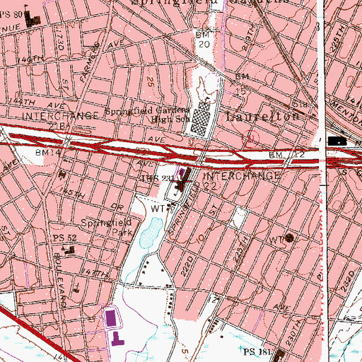Topographic Map of Intermediate School 231, NY