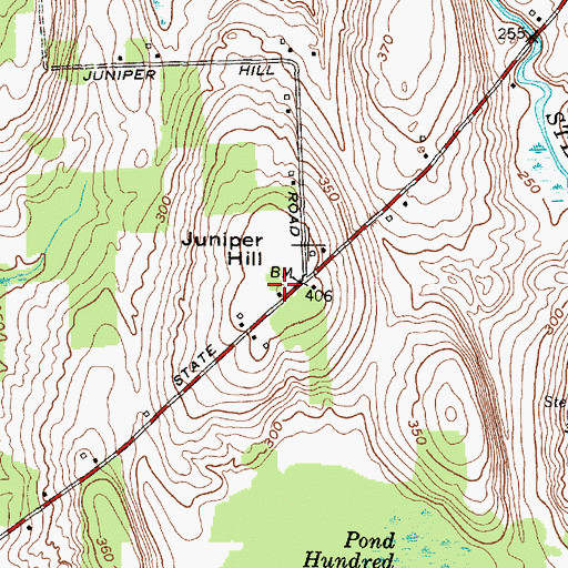 Topographic Map of Juniper Hill, NY