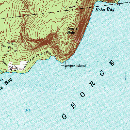 Topographic Map of Juniper Island, NY