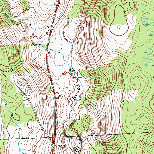 Topographic Map of Kedron Brook, NY