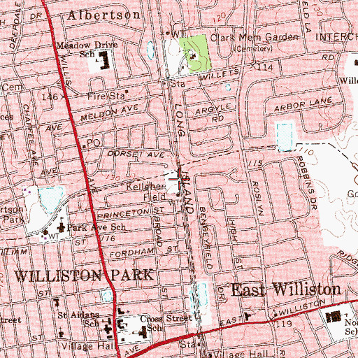 Topographic Map of Kelleher Field, NY