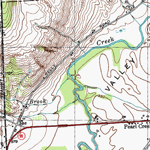Topographic Map of Kelly Brook, NY