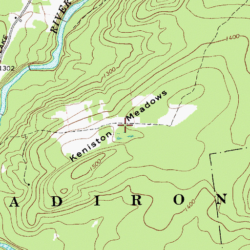 Topographic Map of Keniston Meadows, NY