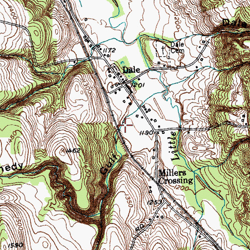Topographic Map of Kennedy Gulf, NY