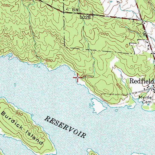 Topographic Map of Kenny Brook, NY
