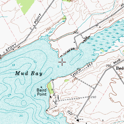 Topographic Map of Kents Creek, NY