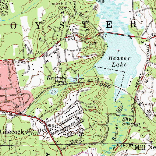 Topographic Map of Kentuck Pond, NY