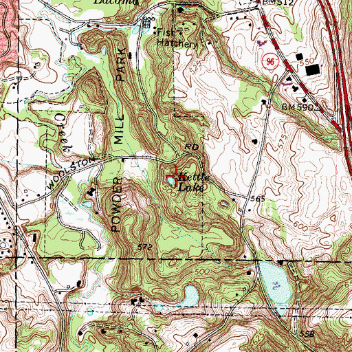Topographic Map of Kettle Lake, NY