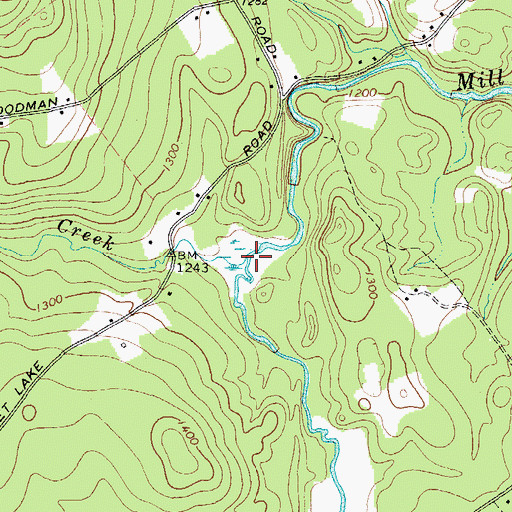 Topographic Map of Kibby Creek, NY