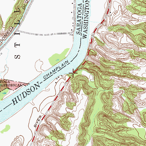 Topographic Map of Kidney Creek, NY