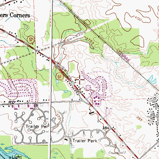 Topographic Map of King of Kings Lutheran Church, NY