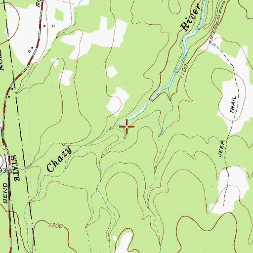 Topographic Map of King Brook, NY