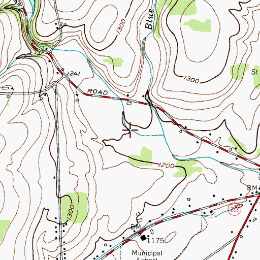 Topographic Map of Kinney Gulf, NY