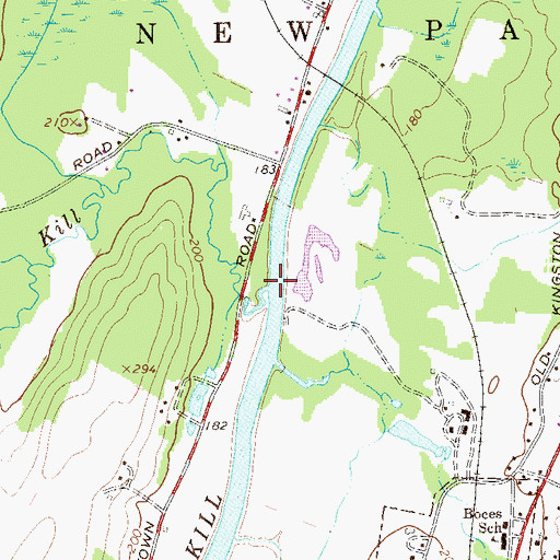 Topographic Map of Kleine Kill, NY