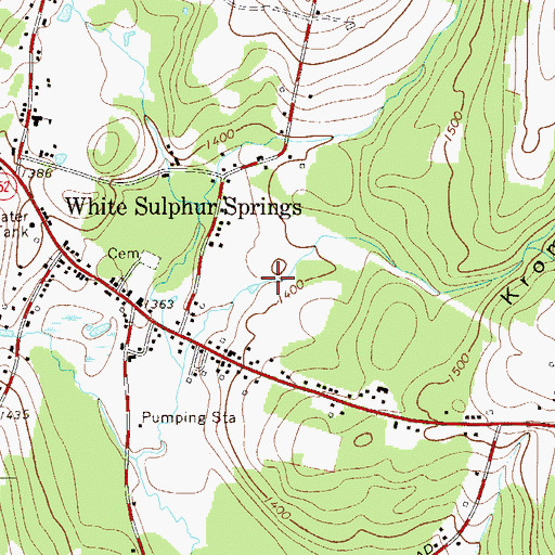 Topographic Map of Krom Hollow, NY