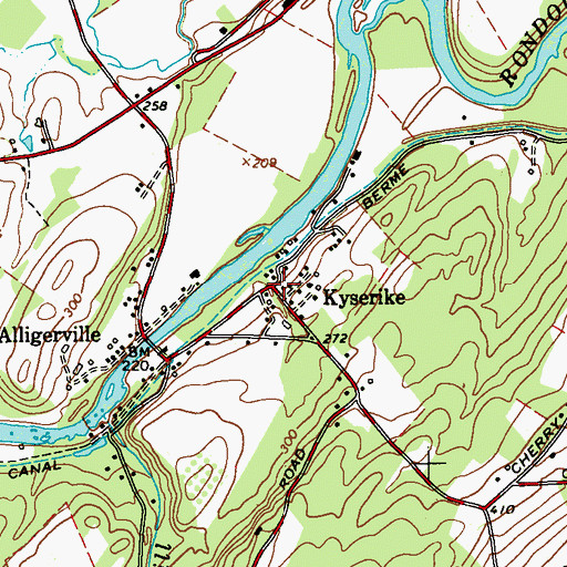 Topographic Map of Kyserike, NY