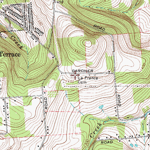 Topographic Map of Whispering Pines Pet Cemetery, NY