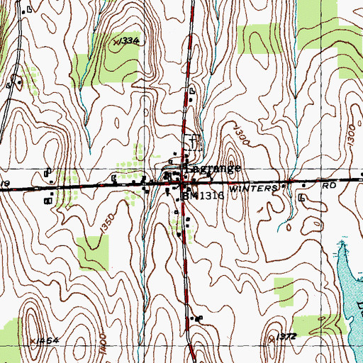 Topographic Map of Lagrange, NY