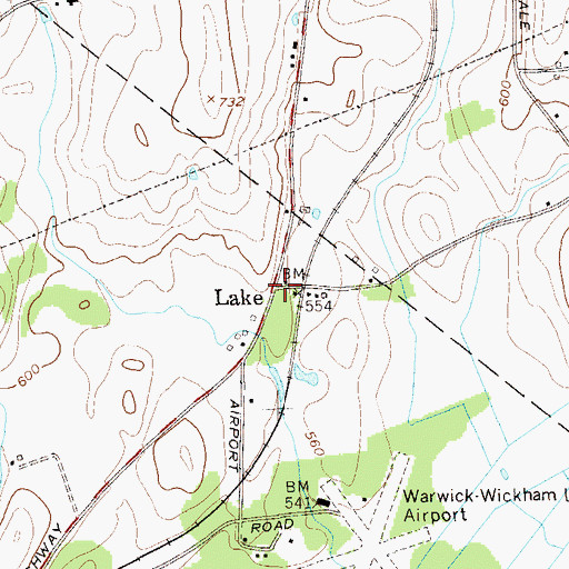 Topographic Map of Lake, NY