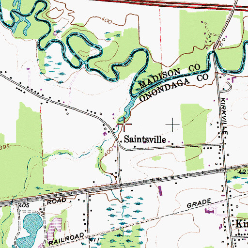 Topographic Map of Lake Brook, NY