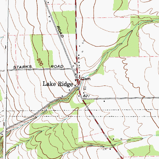 Topographic Map of Lake Ridge, NY