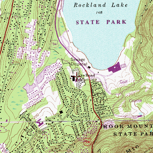 Topographic Map of Liberty Elementary School, NY