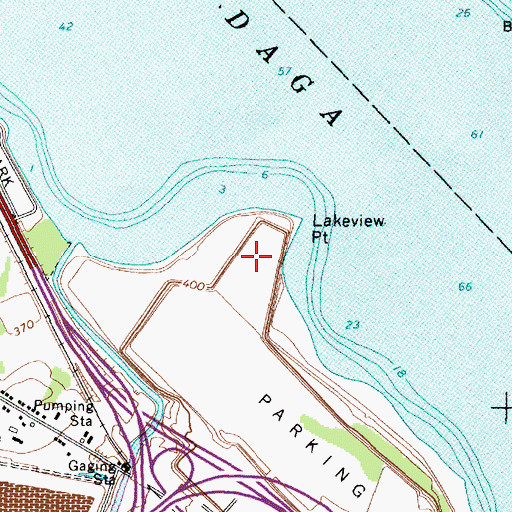 Topographic Map of Lakeview Point, NY