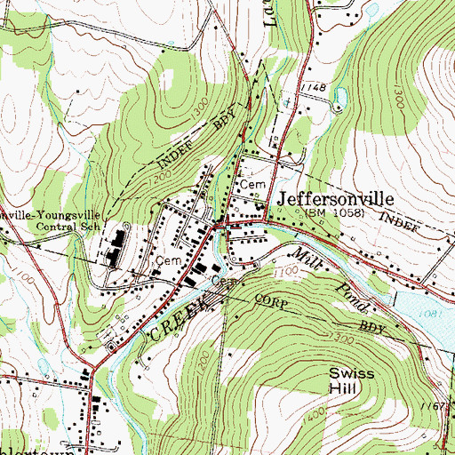 Topographic Map of Laundry Brook, NY