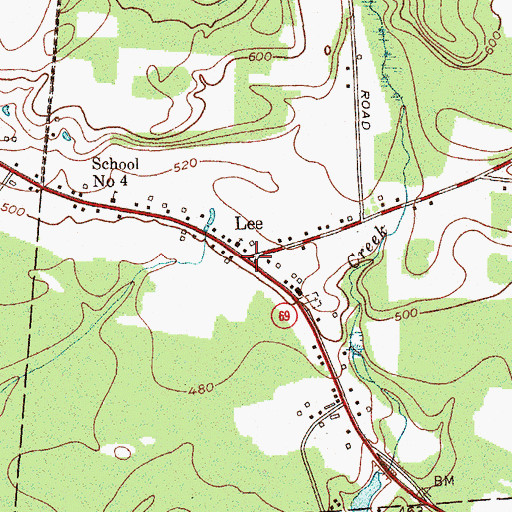 Topographic Map of Lee, NY