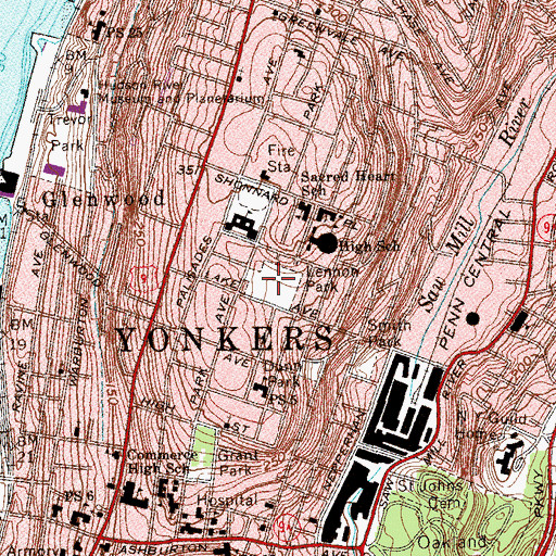 Topographic Map of Lennon Park, NY
