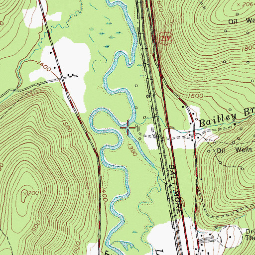 Topographic Map of Leonard Brook, NY
