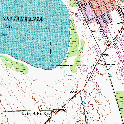 Topographic Map of Ley Creek, NY