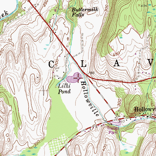 Topographic Map of Lilli Pond, NY